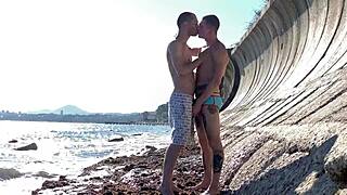 Sex with strangers in a secluded place by the sea - i love extreme public sex - 497