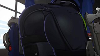 This 3D cartoon character gets an intense hentai creampie scene