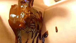 Japanese gay amateur cooking chocolate banana?