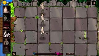 Monster girl played in anime adventure