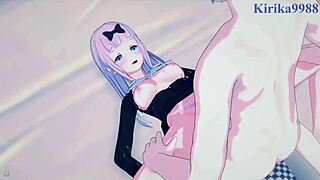 Kaguya Shinomiya, Chika Fujiwara a Miyuki Shirogane se ponoří do intenzivních hentai sex scén