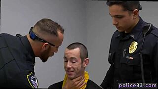 gay cops in white briefs and boys homosexual with police
