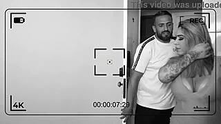 Blonde feels intense emotions backstage, having passionate sex with two monster cocks in interracial anal assfucking and cumshot scene