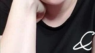 Married woman with big cans in a femdom humiliation scene