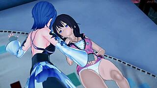 Aqua Starts Rubbing Kiari’s Pussy in This Hot Kingdom Hearts Hentai. They Take Turns Licking!