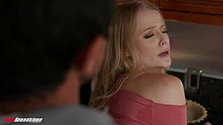 Step Dad Gets Stepdaughter’s Tight Holiday Treat Bent Over