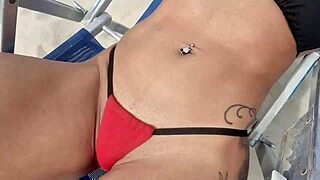 just chilling at copacabana beach, full action on xv red