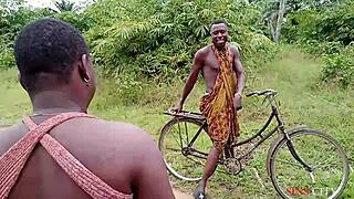 Okonkwo Lifts Village Slay Queen On Bicycle For Outdoor Hardcore Fuck