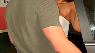 nympho has sexual outbreak and fucks first friend in public parking inside and outside car