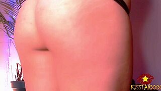 latina babe gets fucked hard from behind and eats cum