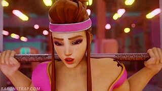 entrenamiento lesbico en anime hentai 3d