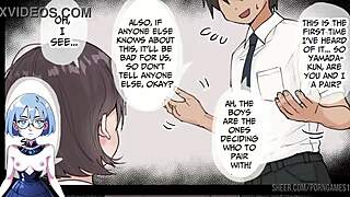 In this hentai game, voluptuous kokona-chan dates ignorantly