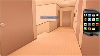 summer hentai game pornplay ep 8 my step mom teases me while jerking off that bottle like a cock 😈