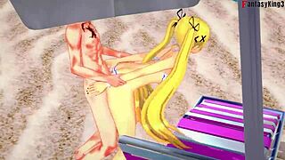 Marie rose bikini on beach