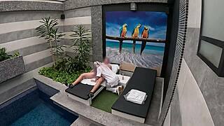 I called the blonde maid to my suite, and she sucked me off until I came in her mouth.