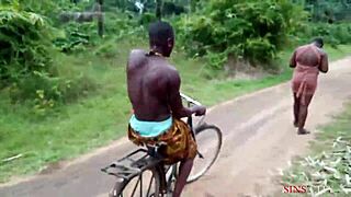 Okonkwo Lifts Village Slay Queen On Bicycle For Outdoor Hardcore Fuck