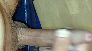 Masturbation leads to cum on hotel floor