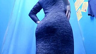 real russian milf changes clothes in hidden dressing room