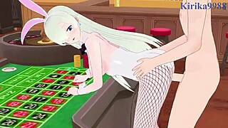 diane and elizabeth liones in bunny outfits fuck intensely in this seven deadly sins hentai creampie scene