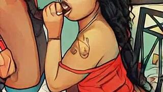 Damn! Mommy sucks stepbro's huge cock with wild hunger!