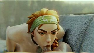 compilation of valorant, overwatch, apex legends with hentai blowjobs