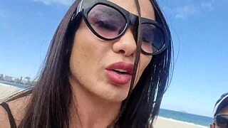 just chilling at copacabana beach, full action on xv red