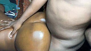 Big Boobs African Hood Milf Sneaks with BBC Behind Husband