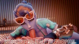 Widow Enjoys A Relaxing Day On The Beach