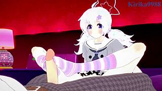 I watch Mikamo Neru and Uzawa Reisa in intense bunny girl sex.