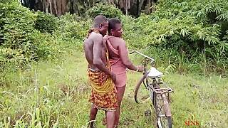 Okonkwo Lifts Village Slay Queen On Bicycle For Outdoor Hardcore Fuck