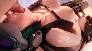 Rainbow six siege ela gets hentai cum!