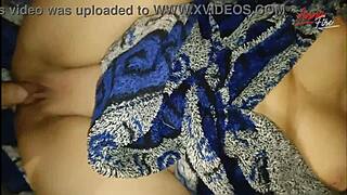 Stepmom in a bathrobe surprises with a homemade creampie moment