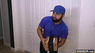 busty milf lexi luna caught masturbating by black delivery boy