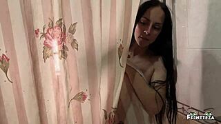 Christmas Alone Turns Into Stepmom Creampie in Grinch Panties Doggystyle