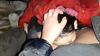 We ducked into an abandoned ranch shed to escape the rain and indulged in passionate lesbian sex with dirty talk and intense orgasms.