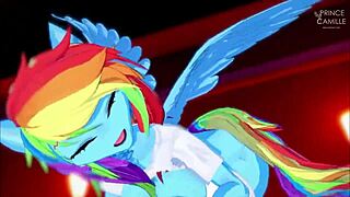 rainbow dash craves a wild ride after groping in my little 18+ pony