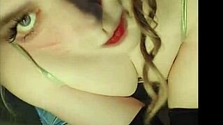 hey, check out this sissy crossdresser in a pink shirt and black mini skirt with a big butt.