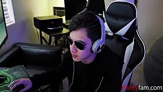 stepsis with big tits gobbling and riding gamer cock in hardcore session 😈