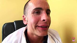 After Talking To The Doctor, This Blonde Bitch Gets A Deepthroat Blowjob