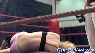 fightandlickc 062 showcases intense european babe action in a wild match.