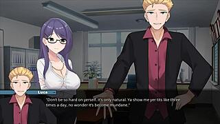 promise broken in family routes, cheating hentai unfolds with old cuckold sex part 4