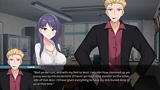 promise broken in family routes, cheating hentai unfolds with old cuckold sex part 4