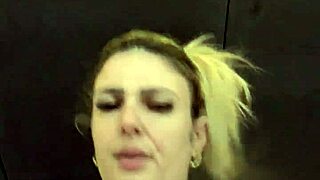 Sapatona gets horny at the gym seeing women and men through her transparent shirt