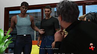 i love watching anna in her red dress and black stockings in this hentai episode.