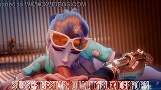 Widow Enjoys A Relaxing Day On The Beach