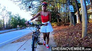 I arch my juicy butt for rough prone boning