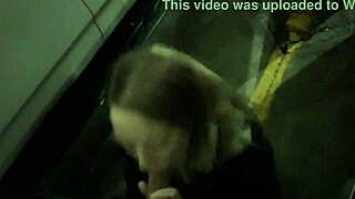 Anal in the public restroom and blowjob in the parking garage!