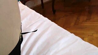 Mature British slut masturbates in sexy lingerie and heels