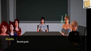 in my new family cartoon, the teen girl with small tits gets into some hentai fun