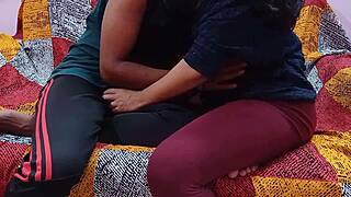 Indian Neighbor's Wife Gets Convinced And Fucked Hard In Doggystyle On Roof